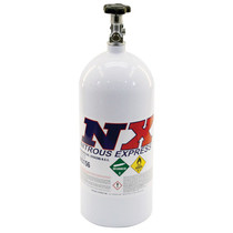 Nitrous Express ML11100 - 10lb Bottle w/Mainline Valve (6.89 Dia x 20.19 Tall)