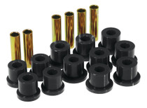 Prothane 7-1002-BL - 81-87 GM Rear Spring & Shackle Bushings (w/ 1 3/8in Bushings) - Black