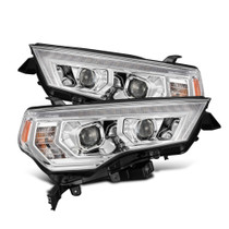 AlphaRex 880812 - 14-22 Toyota 4Runner LUXX-Series LED Proj Headlights Chrome w/Actv Light & Seq. Sig + DRL