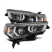 AlphaRex 880811 - 14-22 Toyota 4Runner LUXX-Series LED Proj Headlights Blk w/Actv Light & Seq. Sig + DRL