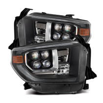 AlphaRex 880833 - 14-21 Toyota Tundra NOVA-Series LED Proj Headlights Blk w/Actv Light & Seq. Sig + DRL