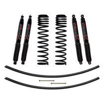 Skyjacker JC305BPBLT - 3 Inch Suspension Lift Kit 86-92 Comanche MJ W/Front Dual Rate Long Travel Coil Springs Rear Add A Leafs Front/Rear Black Max Shocks