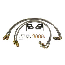 Skyjacker JKBL60 - Jeep JK Stainless Steel Brake Line Kit 07-18 Wrangler JK Includes Front And Rear Brakelines