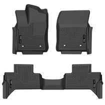 Husky Liners 99471 - 2022 Toyota Tundra WeatherBeater Ext. Cab DC Front & 2nd Seat Floor Liner - Blk