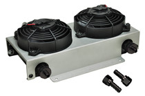 Derale 13740 - 19 Row Hyper-Cool Dual Cool Remote Fluid Cooler, -6AN