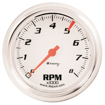 Equus E5078 - 3-3/8 in. White Tachometer