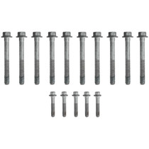 FEL-PRO ES 72390 - Cylinder Head Bolt Kit - Hex Head - Steel - Natural - GM LS-Series - Kit