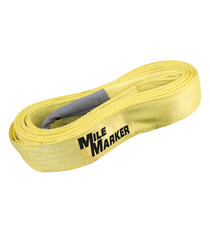 Mile Marker 19315 - 15 Foot Tow Strap 3 Inch x 15 Foot 30,000 LB Capacity Yellow