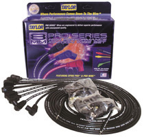 Taylor Cable 70050 - Pro TCW Wire Core Universal 8 Cyl 90 Degree Black Wire Set