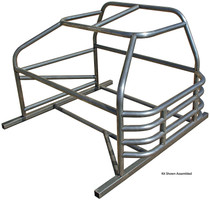 AllStar Performance ALL22096 - Roll Cage - Mini Enduro - 4-Point - Weld-On - 1.75 in Diameter - 0.095 in Wall - Steel - Natural - Honda Civic - Kit