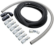 AllStar Performance ALL48200 - Power Steering Hose Kit Rack Front