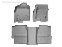 Weathertech 460031-460622 - 99-06 Chevrolet Silverado Front and Rear Floorliners - Grey
