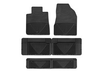 Weathertech W68-W25-W60 - 07-09 Saturn Outlook Front/Rear/and Rear Rubber Mats - Black