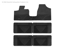 Weathertech W82-W25-W25 - 08-11 Chrysler Town & Country Front/Rear/and Rear Rubber Mats - Black