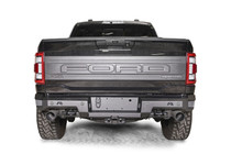 Fab Fours FR21-W5351-1 - Premium Rear Bumper; 2 Stage Black Powder Coated;