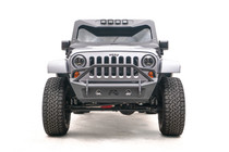 Fab Fours JK07-B1952-1 - Stubby Bumper; w/Pre-Runner Guard; 2 Stage Matte Black Powder Coated;