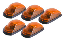 Pacer Performance 20-237 - LED Amber Hi-5 Cab Roof Light Kit, 17-20 Ford Style