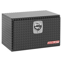 WEATHER GUARD 631-5-02 - Underbed Box; 5.4 ft.; Height 18 in.; Length 30.13 in.; Width 18 in.; Gloss Black; Heavy Duty Welded; Aluminum;