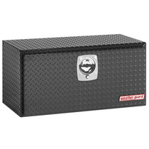 WEATHER GUARD 636-5-02 - Underbed Box; 6.5 ft.; Height 18 in.; Length 36.63 in.; Width 18 in.; Gloss Black; Heavy Duty Welded; Aluminum;