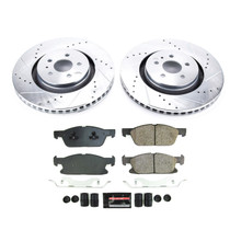 PowerStop K8960 - Power Stop 17-20 Lincoln MKZ Front Z23 Evolution Brake Kit