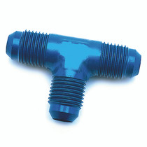 SpeedFx 560624 - 6AN Flare Tee; Anodized Aluminum; Blue; Single