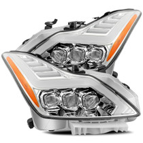 AlphaRex 881984 - 08-13 Infiniti G37 NOVA LED Proj Headlights Chrome w/ Activ Light/Seq Signal/DRL