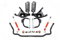 UMI Performance 266602-B - 70-81 GM F-Body Front Handling Kit Lowering 1in - Black