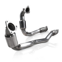 StainlessWorks Downpipes with High Flow Cats (Factory Connect) - 2010+ Ford Taurus SHO (3.5L Ecoboost) - TA10ECODPCAT