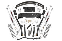 Rough Country 61722 - 4.5 Inch Lift Kit - Long Arm - RR Leafs - NP242 - Jeep Cherokee XJ (84-01)