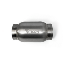 Ticon 115-08923-0006 - Industries 3.5in Inlet/Outlet 5in Body x 12in OAL Titanium Bullet Resonator