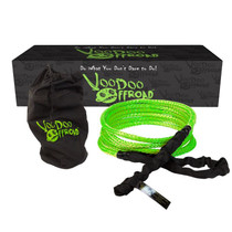 VooDoo Offroad 1300007A - 2.0 Santeria Series 1/2in x 20 ft Kinetic Recovery Rope for UTV - Green