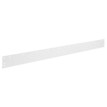 WEATHER GUARD 9706-3-02 - Retainer Lip; 0.7 ft.; Depth 1.5 in.; Height 1.5 in.; Width 60 in.; White; Steel; Powder Coat Finish;