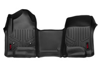 Rough Country M-2114 - Floor Mats - FR - Over Hump - Chevy GMC 1500 2500HD 3500HD (14-19)