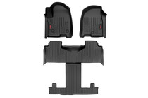 Rough Country M-21712 - Floor Mats - FR & RR - FR RR Bucket - Chevy GMC Tahoe Yukon (21-23)