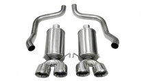 Corsa Sport Axleback Exhaust with Quad 4.5" Polished Tips - 2009-2013 Chevy Corvette (6.2L V8) - 21011