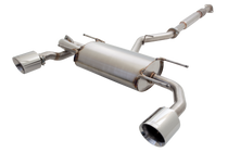 XFORCE ES-T86-CBS - Subaru BRZ , Scion FR-S/Toyota GT86 2013+ 2.5" Stainless Steel High Flow Cat-Back Exhaust System; Exhaust System Kit