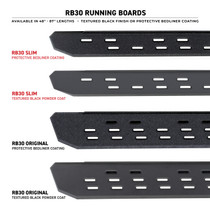 Go Rhino 69600048SPC - RB30 Slim Line Running Boards 48in. - Tex. Blk (Boards ONLY/Req. Mounting Brackets)