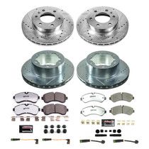 PowerStop K8450-36 - Power Stop 2019 Mercedes-Benz Sprinter 4500 Front and Rear Z36 Truck & Tow Brake Kit