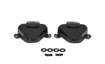 Kentrol 50513 - Jeep CJ/YJ Interior Door Latch Brackets Pair 81-95 CJ and Wrangler YJ Powdercoat Black