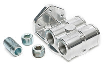 Trans-Dapt Performance 1045 - SINGLE OIL FILTER RELOCATION BASE WITH 1/2 IN. NPT HORIZONTAL PORTS- PH8A (OR EQUIVALENT)