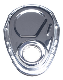 Trans-Dapt Performance 9000 - CHROME TIMING CHAIN COVER, GASKET, BOLTS, SEAL AND TAB- CHEVY 4.3L V6 OR SB CHEVY V8 (NOT LT1)