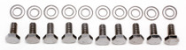 Trans-Dapt Performance 9273 - TIMING CHAIN COVER BOLTS (CHROME)- CHEVY 4.3L V6 OR SB CHEVY 283-400