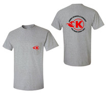 Kooks TS-1006451-02 - Grey Pocket T-Shirt - Large