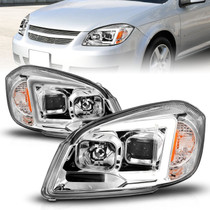 Anzo 121576 - 05-10 Chevrolet Cobalt / 07-10 Pontiac G5 LED Projector Headlights Black Housing