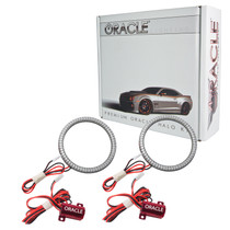 ORACLE Lighting 1193-003 - 11-14 Dodge Charger SRT8 LED Projector Fog Halo Kit - Red