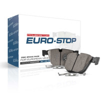 PowerStop ESP0847 - Power Stop 00-05 Volkswagen Jetta Euro-Stop ECE-R90 Front Brake Pads