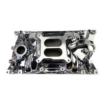 Edelbrock 2716-CP - Perf EPS Manifold for Small-Block Chevy Vortec, Chrome Plasma Finish