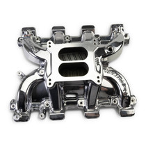 Edelbrock 71187-CP - Performer RPM Small Block Chevy LS1 Intake Manifold Only, Chrome Plasma finish