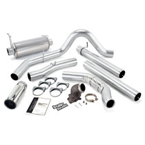 Banks Power 48658 - 99 Ford 7.3L Cat Monster Exhaust w/ Power Elbow - SS Single Exhaust w/ Chrome Tip