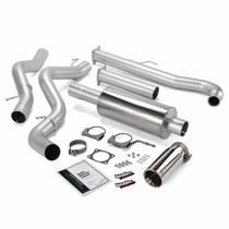 Banks Power 48630 - 01-04 Chevy 6.6L Ec/Cclb Monster Exhaust System - SS Single Exhaust w/ Chrome Tip